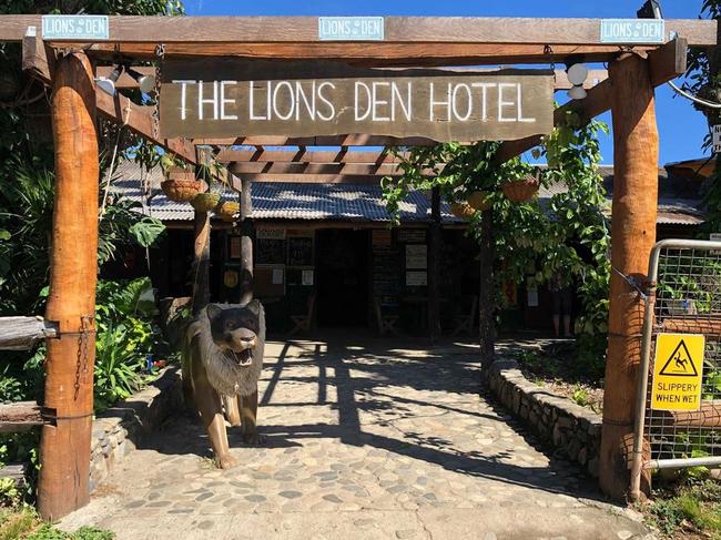 The Lions Den hotel in Rossville.