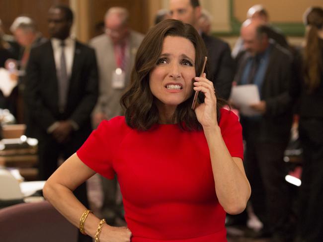 Julia Louis-Dreyfus’s Veep has won  a swag of awards including 17 Emmys. 