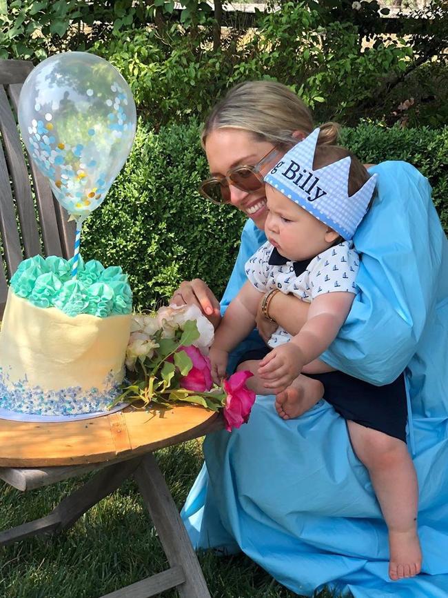 Phoebe Burgess celebrates the 1st birthday of her son, Billy, on the weekend.