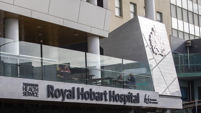 The Royal Hobart Hospital K-Block entrance. Picture: Linda Higginson