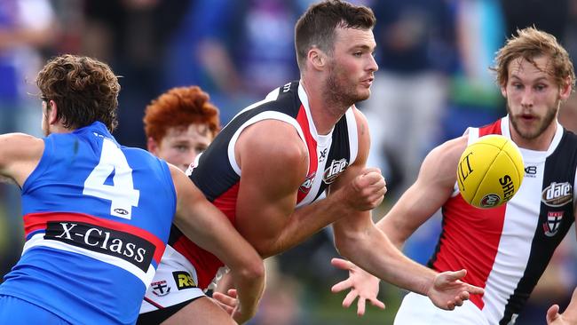 Dylan Roberton spent the night in hospital. Picture: Getty