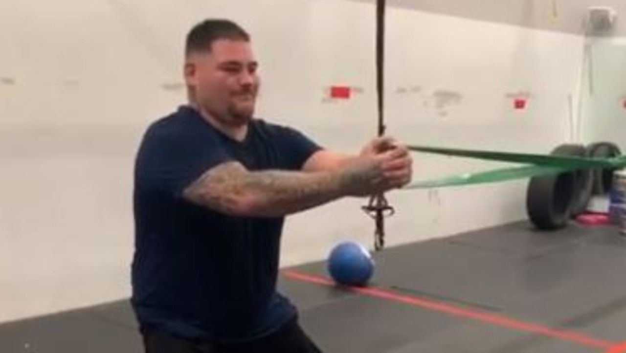 Andy Ruiz is looking trim in his latest training videos.