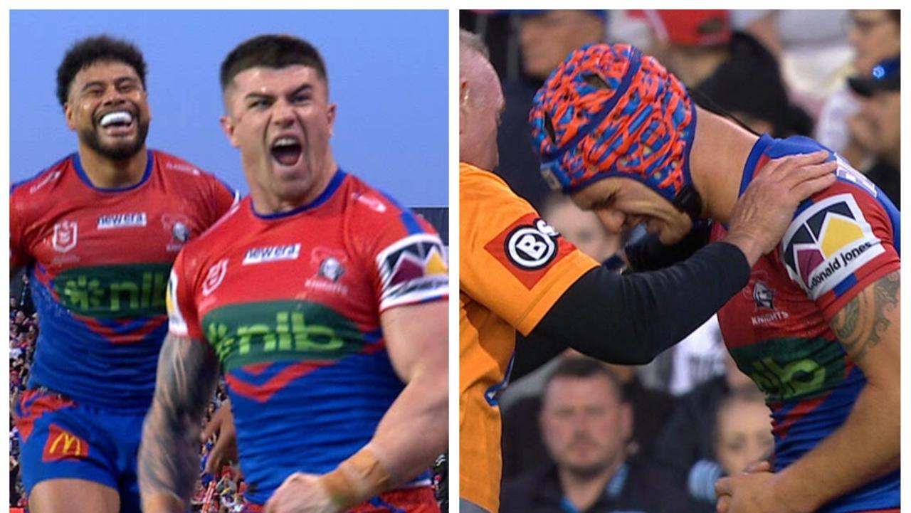 NRL 2023 Cronulla-Sutherland Sharks vs Newcastle Knights, Nicho Hynes injury, Kalyn Ponga injury, NRL scores, stats, SuperCoach scores The Courier Mail