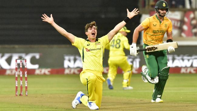 Sean Abbott of Australia. Photo by Sydney Seshibedi/Gallo Images/Getty Images