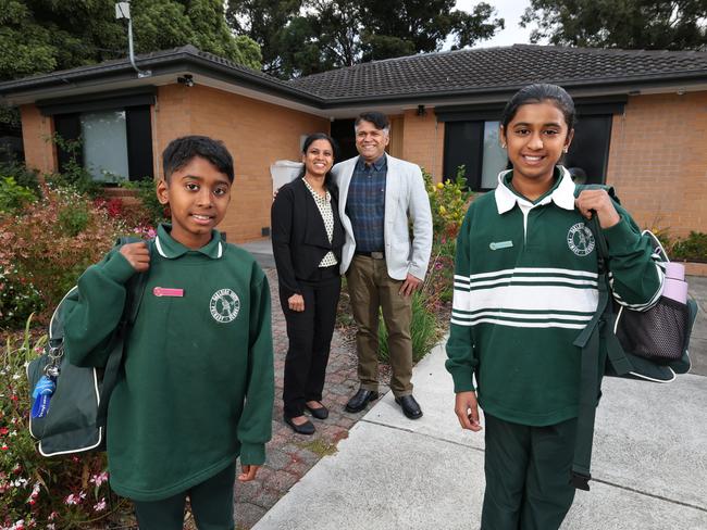 Rajkumar and Sudha moved to Oakleigh South from Auckland, NZ to attend Oakleigh South Primary School. Picture: David Caird