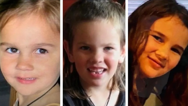 Missing kids Jayda, 11, Maverick, 9, and Ember, 8, taken by their father Tom Phillips, have been missing since 2021. Picture: Waikato Police