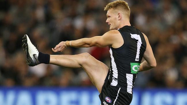 Adam Treloar opens up on his journey to the Magpies. Picture: Michael Klein