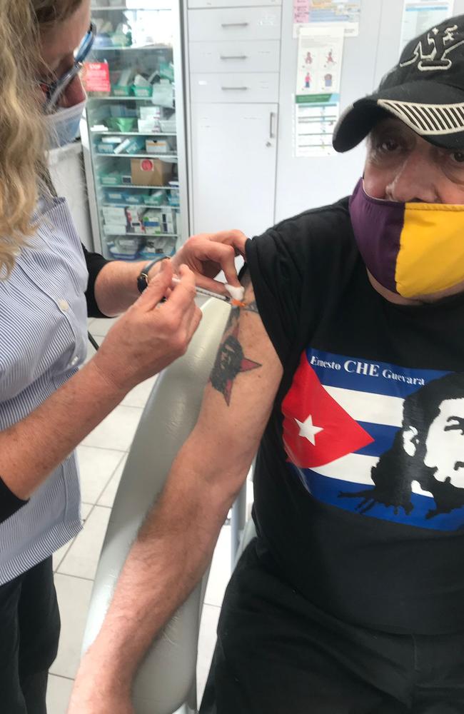 Molly Meldrum has signalled to Australians to go out and get the jab. Picture: Supplied