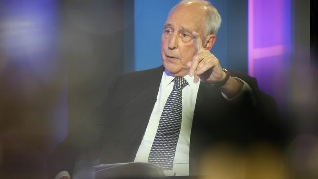 Former prime minister Paul Keating at the National Press Club this week. Picture: NCA NewsWire / Gary Ramage