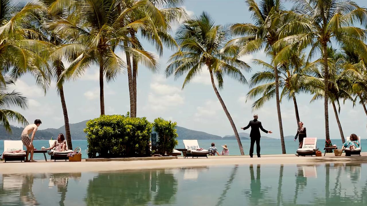 Tangalooma Island Resort and Palm Bay Resort were used to make the Balinese wedding venue in Ticket to Paradise. Picture: Universal Pictures