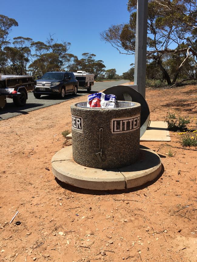 The five-week old puppies were dumped inside a concrete bin. Picture: RSPCA SA via NCA NewsWire