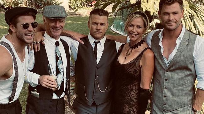 Luke Hemsworth celebrates his 40th birthday with friends and family. Picture: Instagram