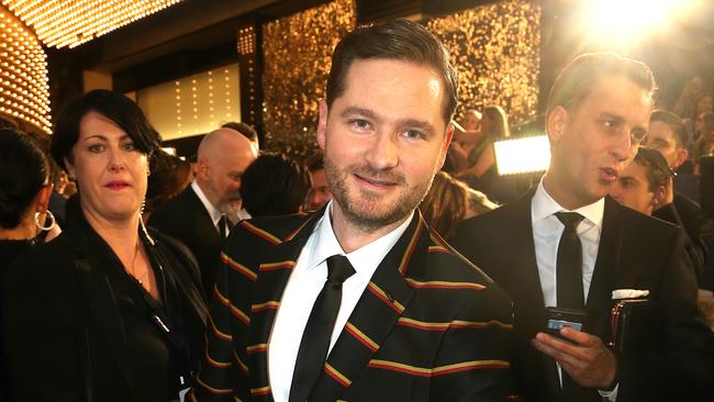 Charlie Pickering arrives on the red carpet for the 2017 Logies at Crown Casino on Sunday, April 23, 2017, in Melbourne, Victoria, Australia. Picture: Hamish Blair