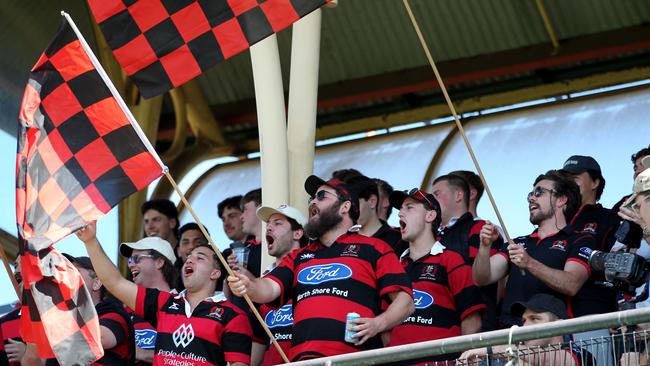 Northern Suburbs fans at the recent match against Randwick.