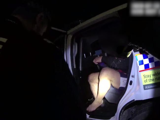 A New South Wales man has been fined after trying to enter Queensland in the boot of a vehicle at Wallangarra. Picture: Queensland Police