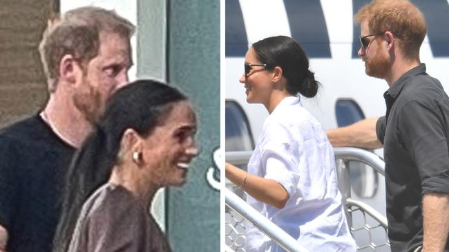 Harry and Meghan. Picture: Backgrid; AAP