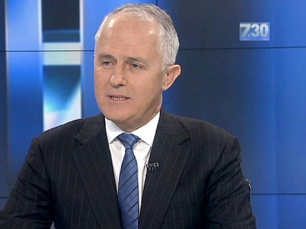 Maclolm Turnbull on the ABC's 7.30.