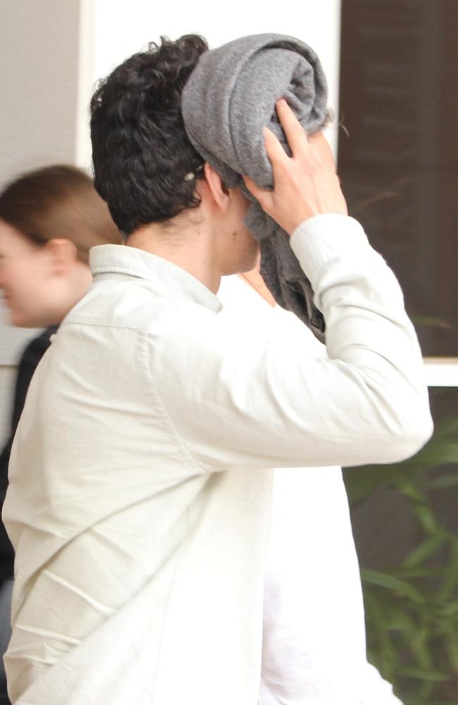 Edisson Garcia outside the Supreme Court in Darwin after pleading not guilty to gross indecency. Picture: Jason Walls