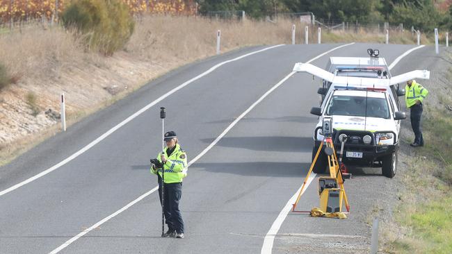 Scene of a double fatality crash on Brinktop Road between Penna and Richmond. Picture: Nikki Davis-Jones