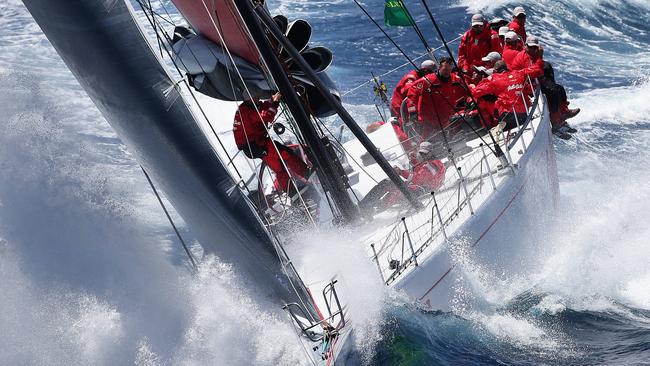 Wild Oats X1 is one of the favourites for the Sydney to Hobart race which starts on Boxing Day. Pic: Brett Costello.