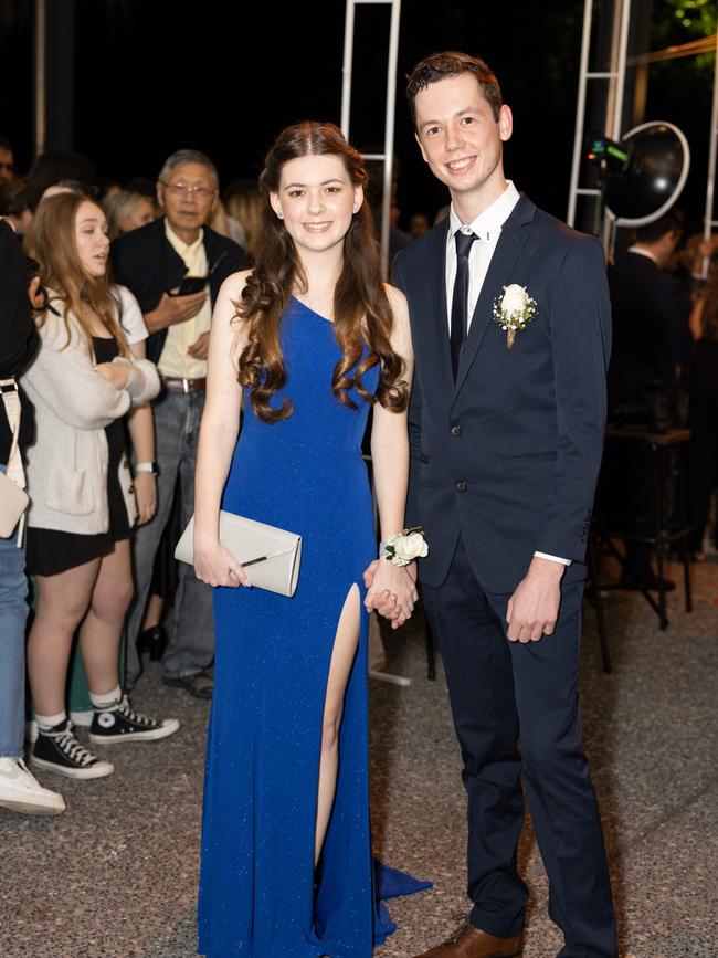 Kyella Alback and Taj Nankervis at the year 12 St Hilda formal. Photo: Celeste Humphrey