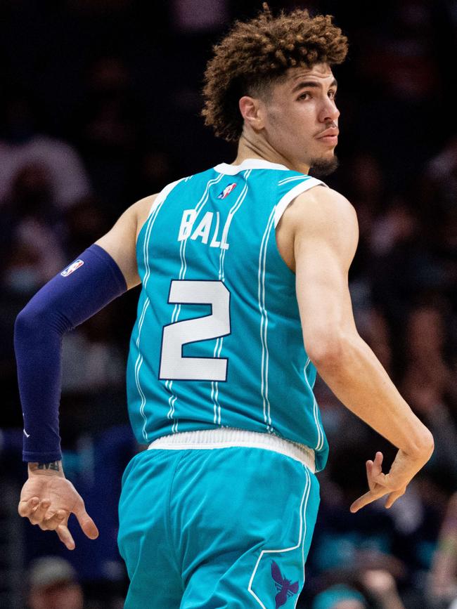 LaMelo Ball has taken the NBA by storm after being named Rookie of the Year last season. Picture: Getty Images