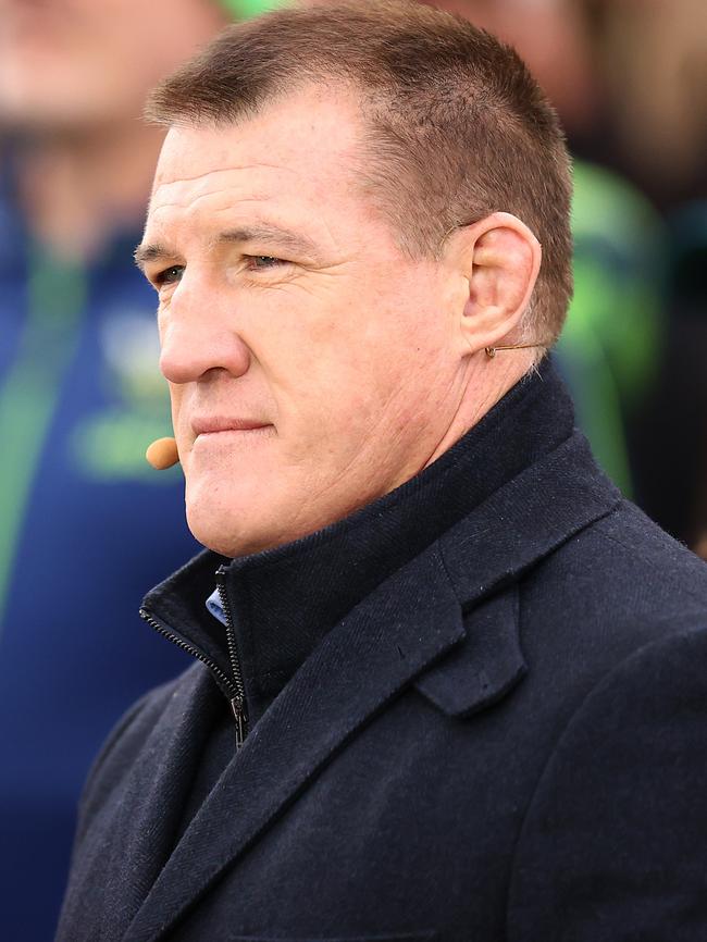 Paul Gallen covering the Raiders and Titan in Canberra recently. Picture: Mark Nolan/Getty Images