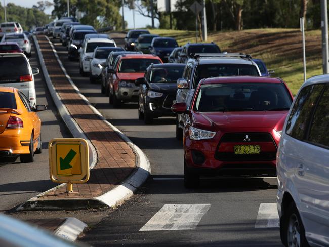 The road is a busy thoroughfare between Camden and Campbelltown.