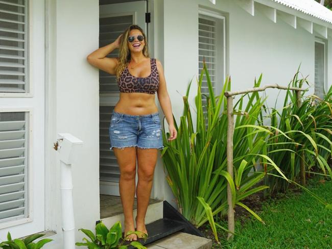 'Even wearing jean shorts is something I only had the courage to do this year,' Fiona admits. Picture: Instagram