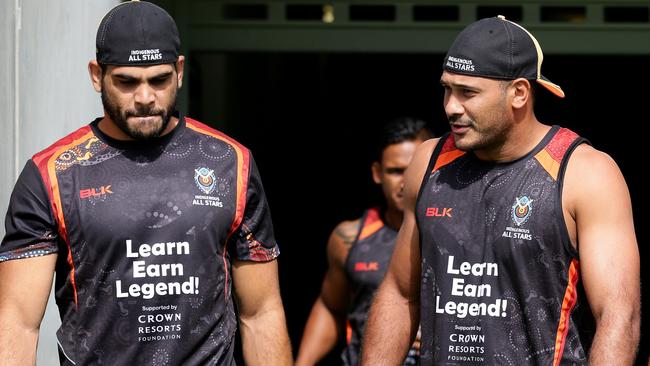 Justin Hodges is deeply worried for his former teammate Greg Inglis. Picture: Adam Head