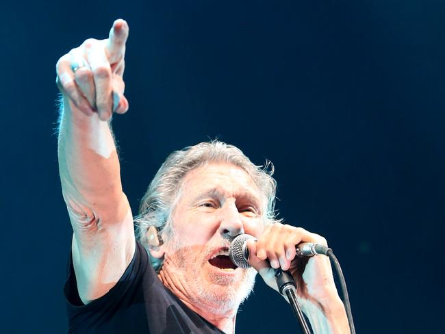 Roger Waters playing at the at Brisbane Entertainment Centre, Boondall, Brisbane. AAP Image/Steve Pohlner