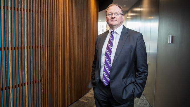 Housing Minister Roger Jaensch in his office. Picture: RICHARD JUPE