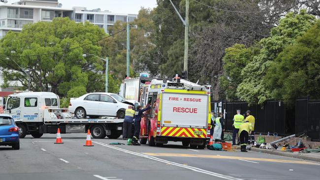 The scene outside Hurstville Public.