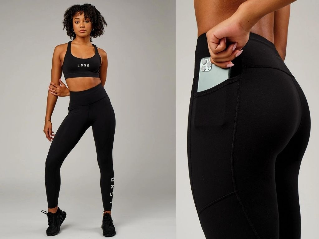 Lornal Jane Thermal Pocket Leggings in black, Women's Fashion, Activewear  on Carousell