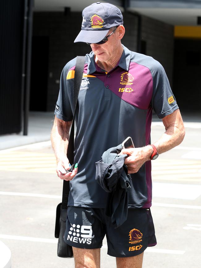 Brisbane Broncos coach Wayne Bennett insists he hasn’t lost the dressing room. Pics Tara Croser.