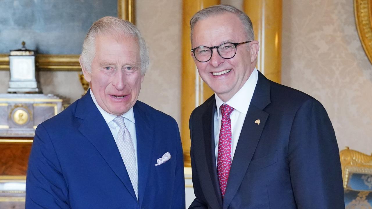 King Charles met with Australian Prime Minister Anthony Albanese during a private audience this week. Picture: Jonathan Brady – WPA Pool/Getty Images