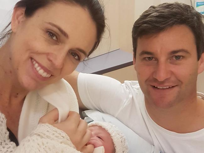 New Zealand Prime Minister Jacinda Ardern welcomed a baby girl with her partner Clarke Gayford. Picture: Instagram/@jacindaardern