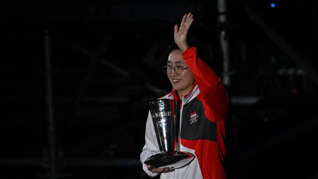 Singapore's table tennis player Feng Tianwei.