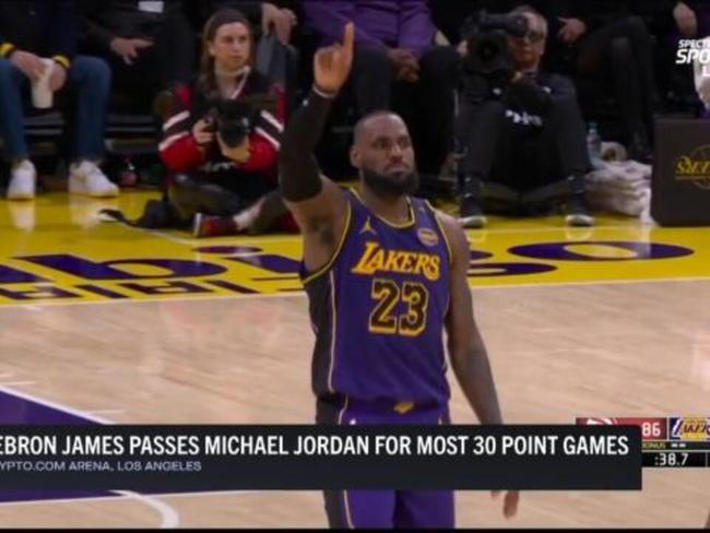 LeBron passes another MJ record