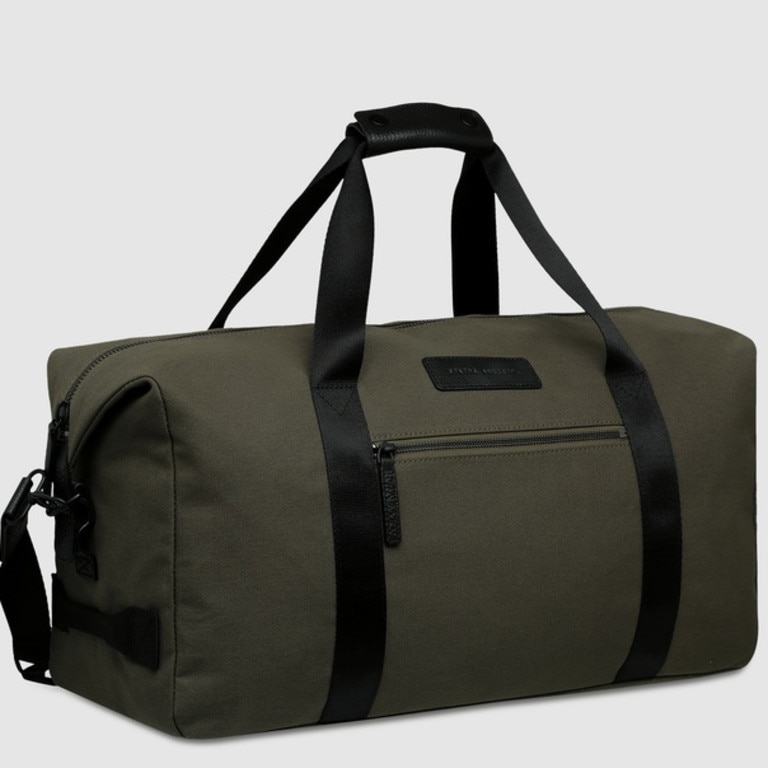Status Anxiety Everything I Wanted Duffle Bag in Khaki Canvas, The Iconic $149.95