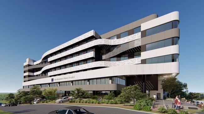 Artist's impression of Lake Macquarie Private Hospital at Gateshead after a planning proposal was lodged to rezone the site up to 10 storeys or 30m. Picture: supplied