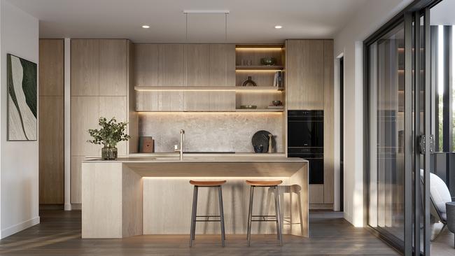 A kitchen at Highforest, West Pennant Hills.