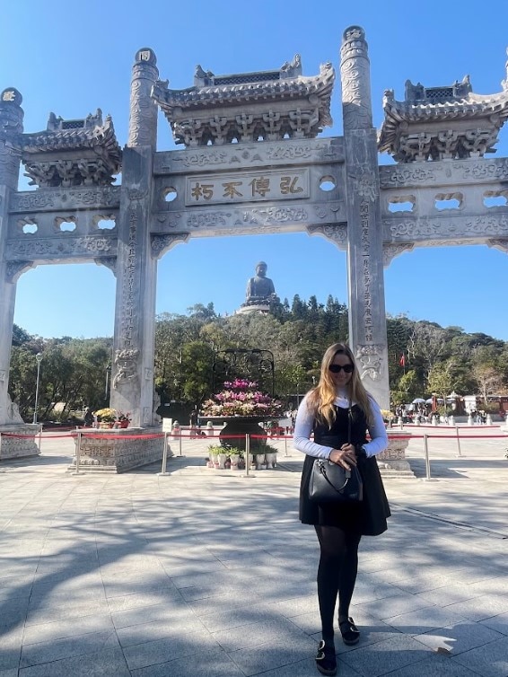 The Big Buddha on Lantau Island in Hong Kong. Photo: Crystal Fox