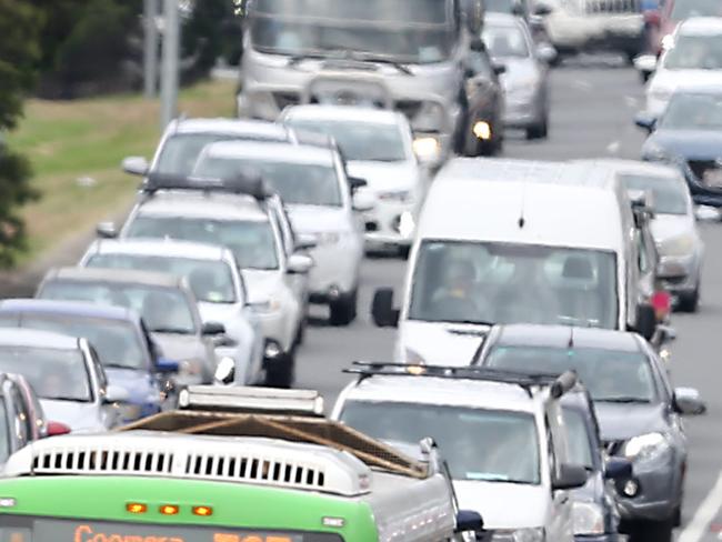 A petrol tanker overturned on the M1 at Helensvale earlier today closing all lanes in both directions causing traffic chaos.11th January 2020 Helensvale AAP Image/Richard Gosling