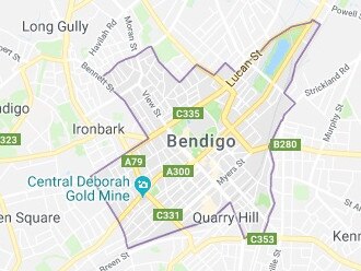 The nugget was found on the outskirts of Bendigo in Victoria. Picture: Google Maps