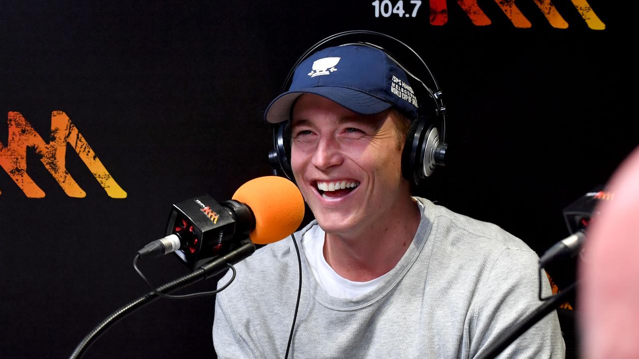 Bernie Vince pictured at the Triple M Studios in Adelaide. (AAP Image/Sam Wundke)