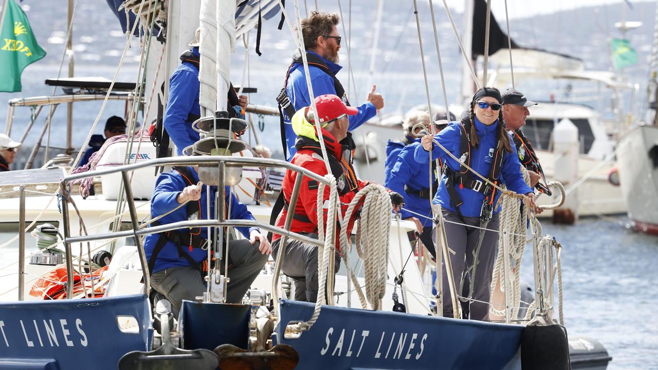 Salt Lines arrives in Hobart. Picture: Nikki Davis-Jones