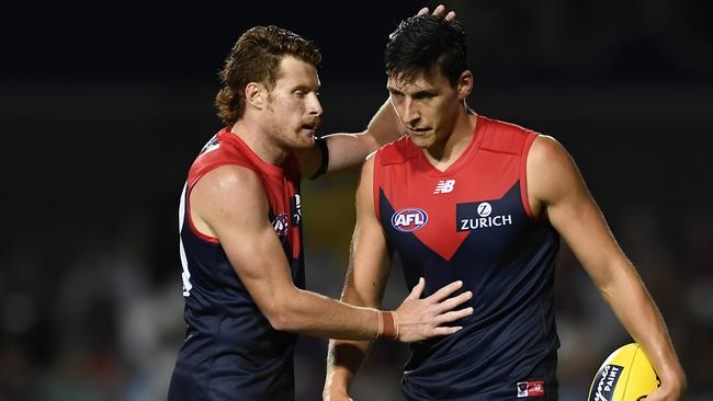 Oskar Baker and Sam Weideman are yet to sign new deals with the Dees. Picture: Getty Images