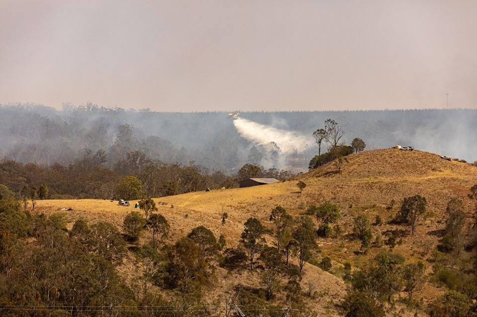 Rebecca Dunstall took these photos of the Pechey fire, near Hampton.