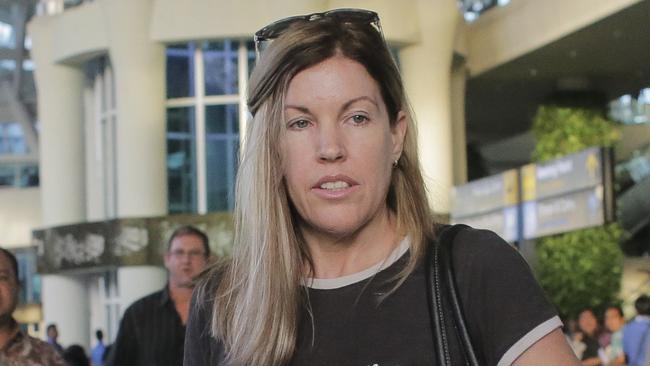 Schapelle Corby's sister Mercedes arrived in Bali on May 12 to offer support to her sibling in the lead-up to her deportation to Australia this month. Picture: AAP /Putra Sinulingga.